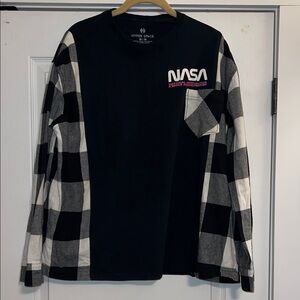 Upcycled NASA Neon Astronaut Top